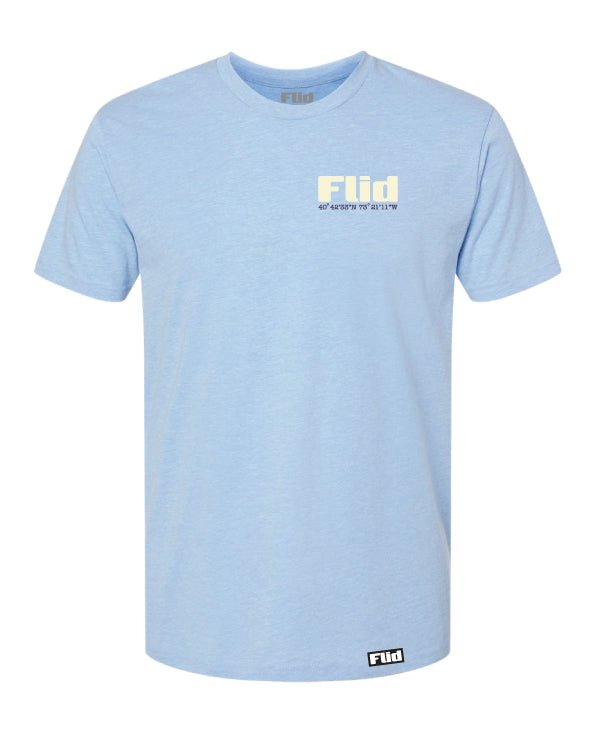 FLIDWear Nautical Compass T-Shirt – Light Blue | Coastal - Inspired Streetwear 3XL - High Quality - Long Island | FLIDWear
