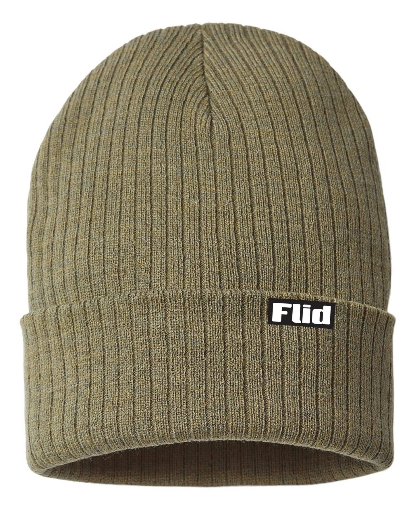 FLIDWear Premium Knit Beanie – Olive - High Quality - Long Island | FLIDWear