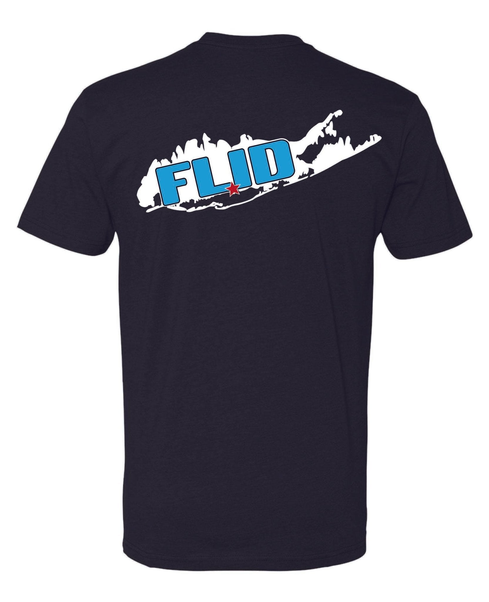 FLIDWear Long Island Logo T-Shirt – Black | Premium Cotton Blend | Classic Fit XS - High Quality - Long Island | FLIDWear